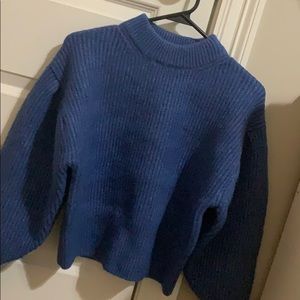!brand new! small blue turtleneck sweater